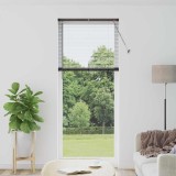 VidaXL Jaluzea pentru Fereastră cu perdele Altele Manual Negru 90 x 220 cm Aluminiu