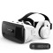 Ochelari VR cu Casti Detasabile, Shinecon VR, Conexiune Jack 3.5mm, Reglare Distanta Pupilara, Prindere Reglabila si Controller Inclus