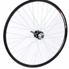 Roata bicicleta, 26x1.75, spate, Al dub, (MTB, disc, AL, rulment, casetat, prindere rapida, 36H, 14G