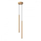 Lampă Suspendată Pastelo De Aur Oțel 2 Becuri Tub Modern De Interior