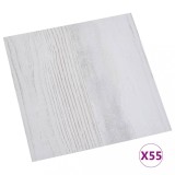 Placi pardoseala autoadezive 55 buc. gri deschis PVC 5,11 m&sup2;