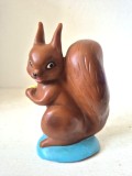Veverita Aradeanca, jucarie veche romaneasca , 12 cm, cauciuc, anii 70