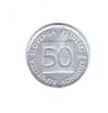 Moneda Slovenia 50 stotinov 1996, stare buna, curata