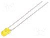 Dioda LED, 3mm, galbena, 10...20mcd, 10mA, 2,4...3V, VISHAY - TLHY4205