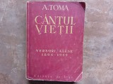 A.TOMA - CANTUL VIETII - Versuri Alese 1894-1949