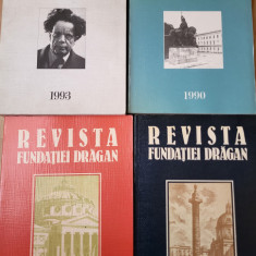 Revista Fundatiei Dragan - 4 numere (1978, 1987, 1990, 1993) - istorie etc.