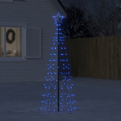 Lumina brad de Craciun cu tarusi 220 LED-uri, albastru, 180 cm GartenMobel Dekor foto