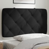 Pernă tăblie de pat, negru, 80 cm, catifea