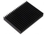 Radiator Extrudat cu Aripioare Negru 75x100x15mm