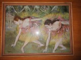 Tablou cu rama lemn art print Edgar Degas Balerine dansatoare Dancers Bending