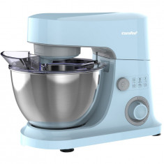 Mixer cu bol Comfee MJ-KM6001WCY, putere 600 W, capacitate bol 4 L , 6 trepte de viteza, Albastru