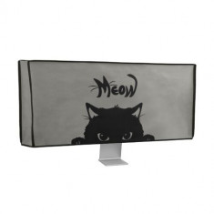 Husa pentru monitor de 34-35&quot; Kwmobile, Gri/Negru, Plastic, 49780.03