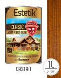 Lazura lemn ESTETIK CLASIC 1L CASTAN, protectie UV