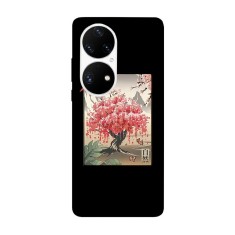 Husa compatibila cu Huawei Nova 8i model Sakura tree, Silicon, TPU, Viceversa