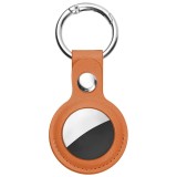 Cumpara ieftin Husa pentru AirTag, Techsuit Secure Leather Holder (SLH1), Orange