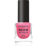 Dermacol Neon Mania lac de unghii culoare 5 Bubblegum pink 5 ml