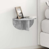 VidaXL Raft de perete Pe perete 2 pcs Gri din beton 38 x 19 x 19 cm 891415