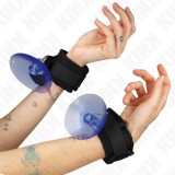 KINK - SUCTION CUP WRIST RESTRAINTS BLACK 29-40 CM X 5 CM, KINK WRIST RESTRAINT