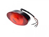 Stop Spate Moto Universal, 12V, 128x65x55mm, Bec BAY15D, Prindere M6, Iluminare Plăcuță