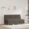 vidaXL Unitate Sofa Modulară Fără Brațe 3 pcs Gri &icirc;nchis 3399834