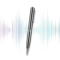 Reportofon spion integrat in pix/stilou 16GB, activare vocala automata, dispozitiv audio ascuns, 200h stocare