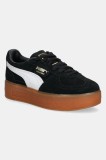 Puma sneakers din piele intoarsă Palermo Elevata Wns culoarea negru, 399348