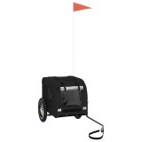 Cumpara ieftin Remorca bicicleta animale companie, negru, textil oxford/fier