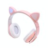 Casti MCT CAT, Model cu Urechi, Microfon, Bluetooth, Radio, LED, Slot Card, Roz, Oem