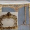 Superba consola cu oglinda din bronz masiv de dimensiuni impresionante