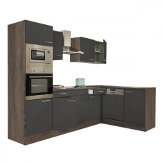 Leziter Unitate de bucatarie de colt Yorki 280 cu cuptor si cuptor cu microunde Mobalis Homvera