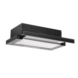 Hota incorporabila Floria ZLN1895, 50x28.5x13 cm parte incastrabila, Putere de absorbtie 450 mc/h, 140 W, 220-240 V. Negru