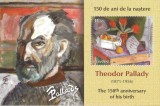 #Romania, LP 2321a/2021, Theodor Pallady, 150 ani nastere, colita dantelata, MNH
