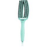 Olivia Garden Fingerbrush Boar &amp; Nylon perie de par cu peri de nailon și de mistreț Arctic Teal 1 buc