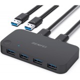 Switch USB Benfei, 4 x USB-A 3.0, Negru