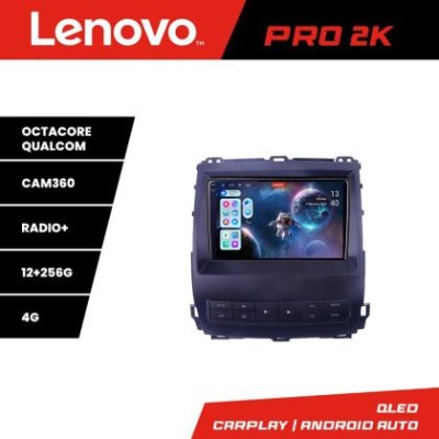 Navigatie Toyota Prado J120 2002-2009 Lenovo Kit- j120 8 core QLED 2K 12+256 360 Android Waze USB Navigatie Internet Youtube Radio CarStore Technology foto
