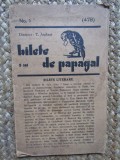 T. Arghezi, Bilete de papagal Nr. 1, Vol. 478