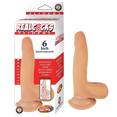 RealCocks Sliders 6 Inch Uncut Dildo Vanilla foto