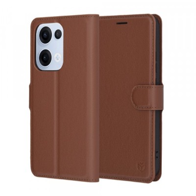 Husa pentru Oppo Reno13, Techsuit, Leather Folio, Maro foto