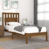 VidaXL Cadru de pat, maro miere, 100x200 cm, lemn masiv de pin