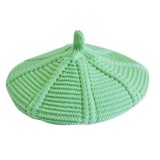 Bereta eleganta tricotata verde