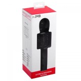 Microfon Karaoke Fara Fir i-JMB, USB, TF Card, Baterie 1200mAh, Autonomie 4H, Negru