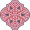 Sticker decorativ, Mandala , Rosu, 70 cm, 4987ST-7