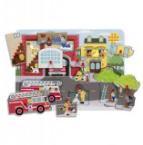 Puzzle cu sunete Brigada de pompieri, Melissa &amp; Doug