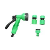 Set pistol de stropit pentru gradina, reglabil 7 moduri, cu 2 conectori 1/2 si adaptor 1/2-3/4
