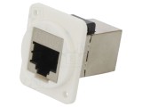 Adaptor FT Cat 5e Ecranat 8P8C Plastic 19x24mm