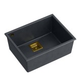 Chiuveta din granit DAVID 50 Black Metallic