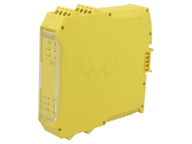 Modul Extensie I/O REER MO2 24VDC IN:2 OUT:4 pentru Șină DIN -10&divide;55&deg;C