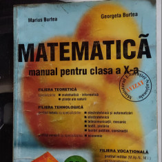 MATEMATICA CLASA A X A M1 - MARIUS BURTEA TEORETICA TEHNOLOGICA VOCATIONALA