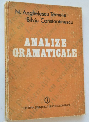 Analize gramaticale - N. Anghelescu foto