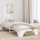 vidaXL Cadru de pat Alb Lemn 90 x 200 cm Durabil Cadru de pat alb
